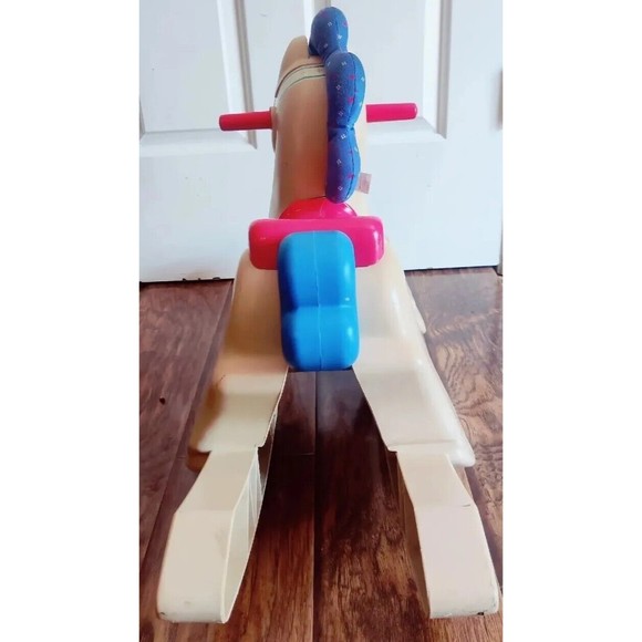 Vintage 1988 Fisher Price Rocking Horse Pony Toddler Children's Ride On Toy 90s - Picture 4 of 16